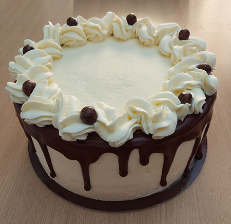 Dulce de leche, cacao y nata